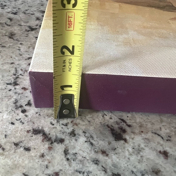 Floral Canvas Art with Red and White Flowers - Picture 6 of 6